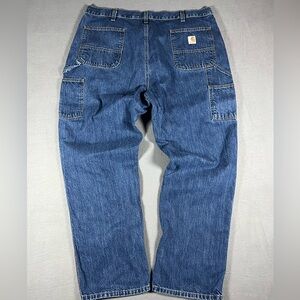 Carharrt Men’s Loose Fit Denim Carpenter Jeans Men Size 42x32